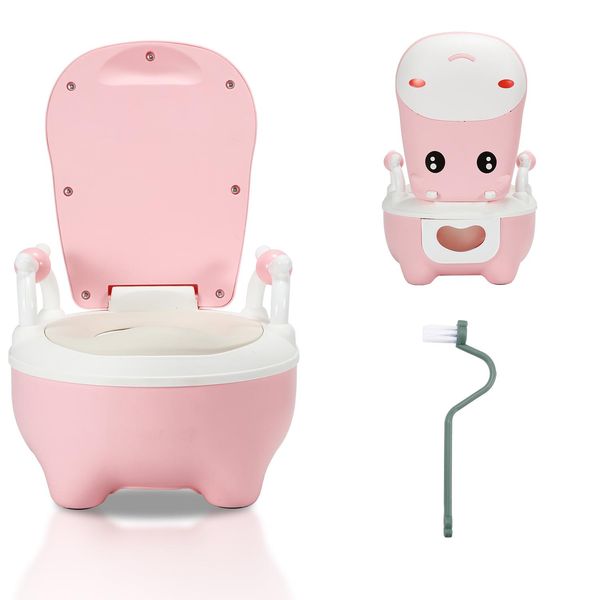 Tolletour Vasino Per Bambini Trainer Per Bambini Rosa Vasino Per L'apprendimento Vasino Per Bambini Sedile Del Water Vasino Per Bambini, 0-6 Anni-image