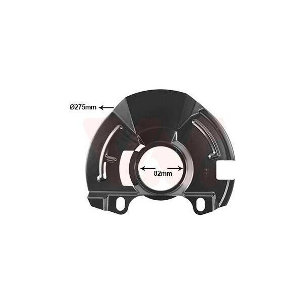 Van Wezel Parafango Disco Freno Per Hyundai Getz (Tb) Anteriore Destro 8252372 Piastra Di Ancoraggio-image