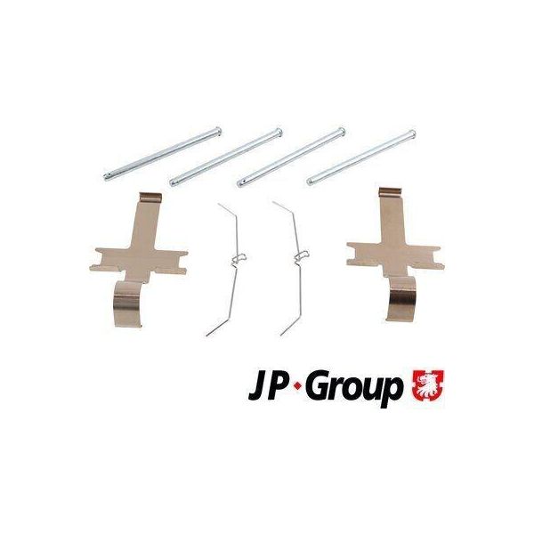 Jp Group 4864004310 Kit Accessori Pastiglie Freno A Disco Anteriore Per Toyota Yaris Hatchback (P13) Hilux Iii Pick-Up (TGN1, GGN2, GGN1, KUN2, KUN1)-image