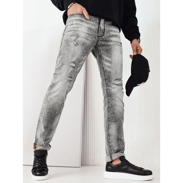 Pantaloni In Denim Da Uomo Grigio S32-image