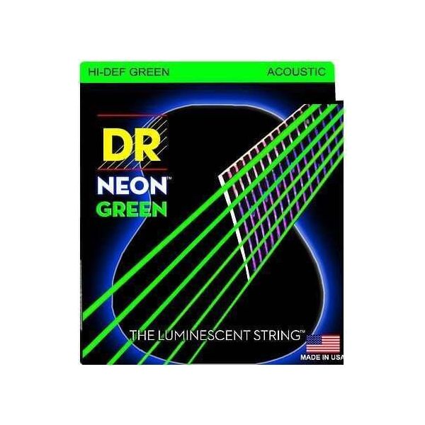 Corde Dr NGA-11 Hidef Neon Per Chitarra Acustica-image