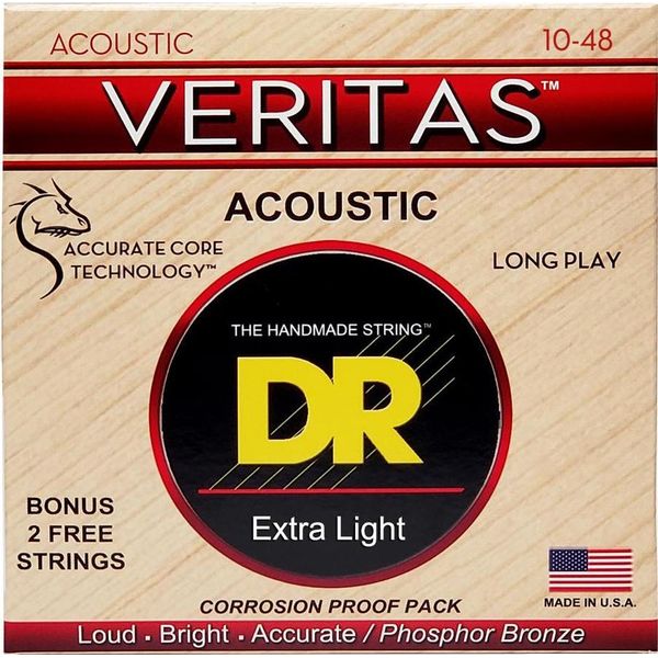 Corde Dr VTA-10 Per Chitarra Acustica-image