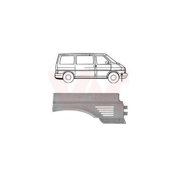 Van Wezel 5874154 Parafango Anteriore Destro Per Vw Transporter Iv Bus (70B, 70C, 7DB, 7DK, 70J, 70K, 7DC, 7DJ) Transporter Iv Furgoncino-image