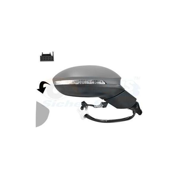 Van Wezel 5711808 - Oe 5H0857538GRU Specchio Esterno Destro Per Golf Viii-image