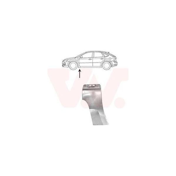 Van Wezel 1863155 Parafango Anteriore Sinistro Inferiore Per Ford Focus Ii Hatchback (Da, Hcp, Dp) Focus Ii Estate (Da, Ffs, Ds) Focus Ii Cabrio-image