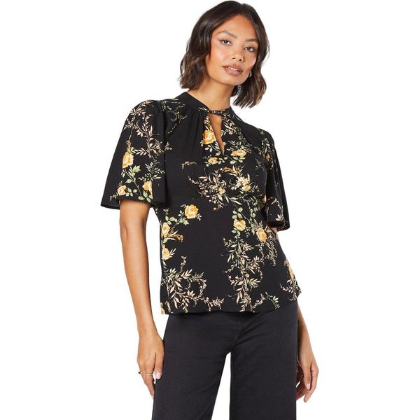 Dorothy Perkins - Camicetta A Collo Alto Da Donna DP6310 (36 De) (Nero)-image