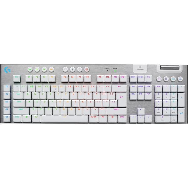 Logitech G G915 X Lightspeed Keyboard Gaming Usb + Rf Wireless + Bluetooth Qwerty Us International White-image