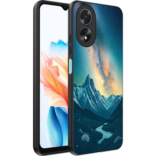 Smartphonica Custodia Per Telefono Adatta A Oppo A18 Con Impronta Di Cielo Stellato - Custodia Backcover In Tpu Con Design Spaziale E A Forma Di Via Lattea-image