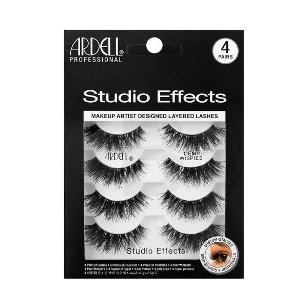 Ardell | Ciglia Sintetiche - Studio Effects Demi Wispies - 4 Paia - Look Naturale - Qualità Professionale-image