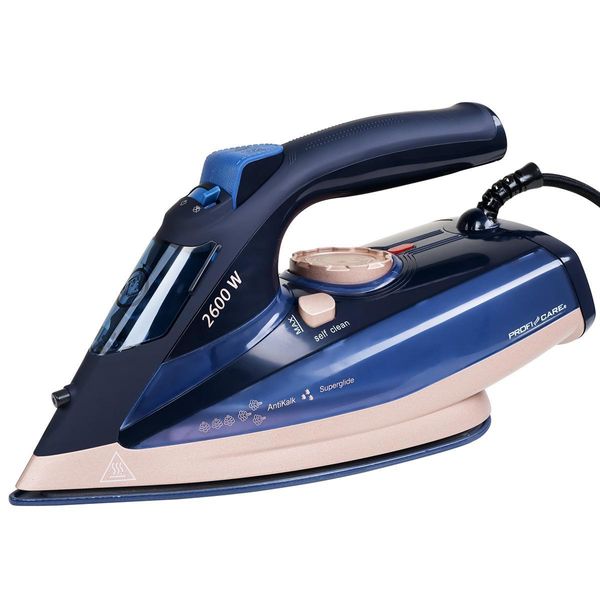 Ferro Da Stiro Proficare® 2600W | Ferro Da Stiro A Vapore Con Piastra In Ceramica | 7 Funzioni | Serbatoio Dell'acqua Da 300 Ml | Arresto Antigoccia | Ferro Da Stiro A Vapore | Ferro Da Stiro | Pc Db 3126-image