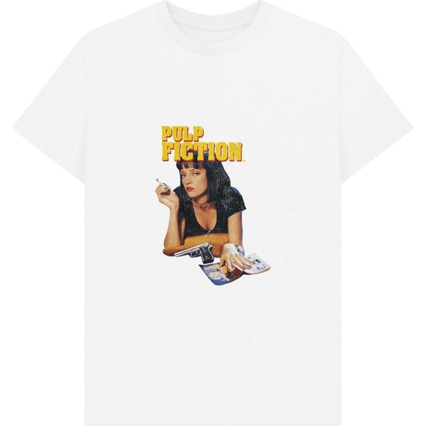 Pulp Fiction - Maglietta Uomo/Donna Unisex PN1728 (Xl) (Bianco)-image