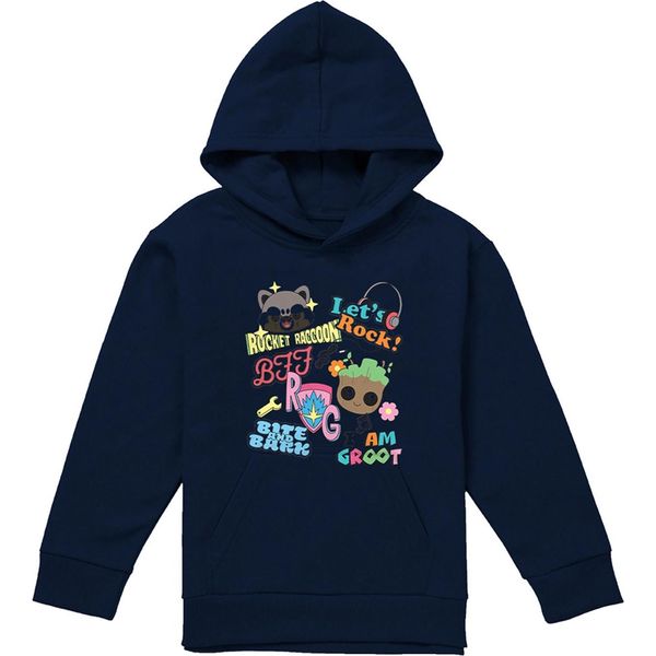Guardiani Della Galassia - Felpa Con Cappuccio Per Bambini, Pullover TV24097 (116) (Navy)-image