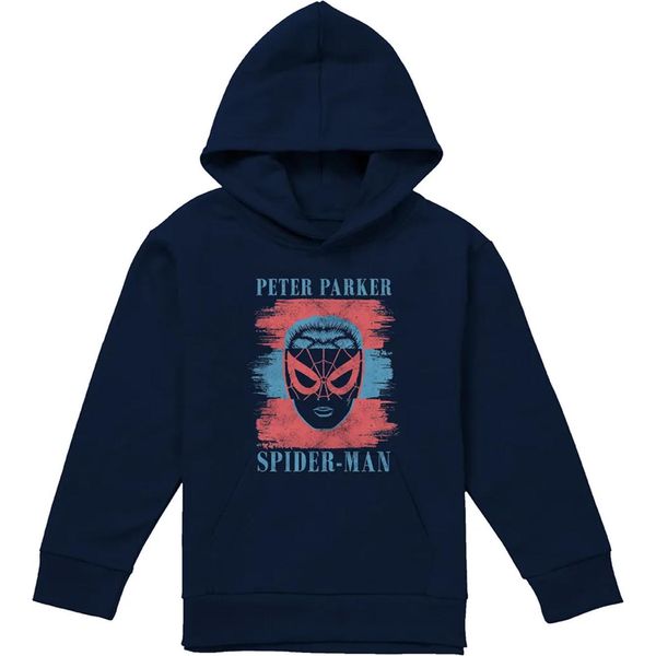 Spider-Man - Maglione Con Cappuccio Per Bambini, Pullover TV23941 (128) (Marina)-image