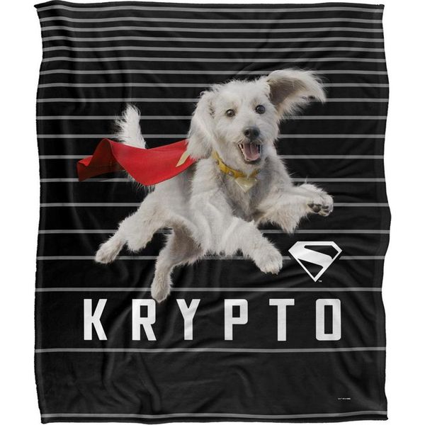 Superman - Coperta Di Linee, Setosa, Supermorbida TV23987 (Taglia Unica) (Nero/Bianco)-image