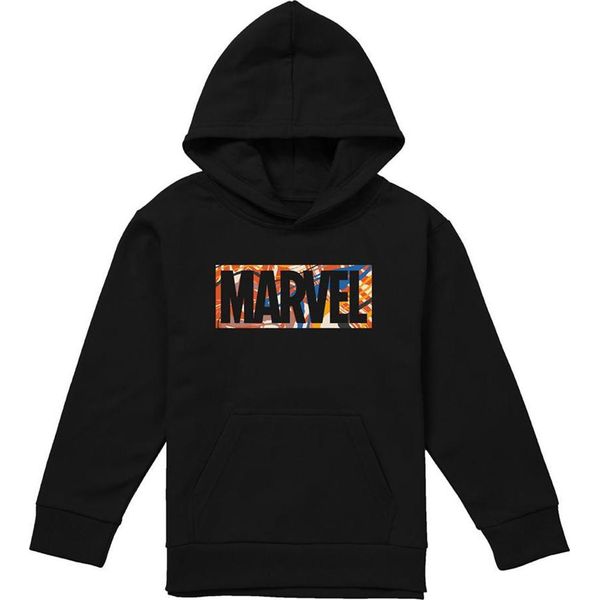 Marvel - Felpa Con Cappuccio Per Bambini, Pullover TV24026 (116) (Nero)-image