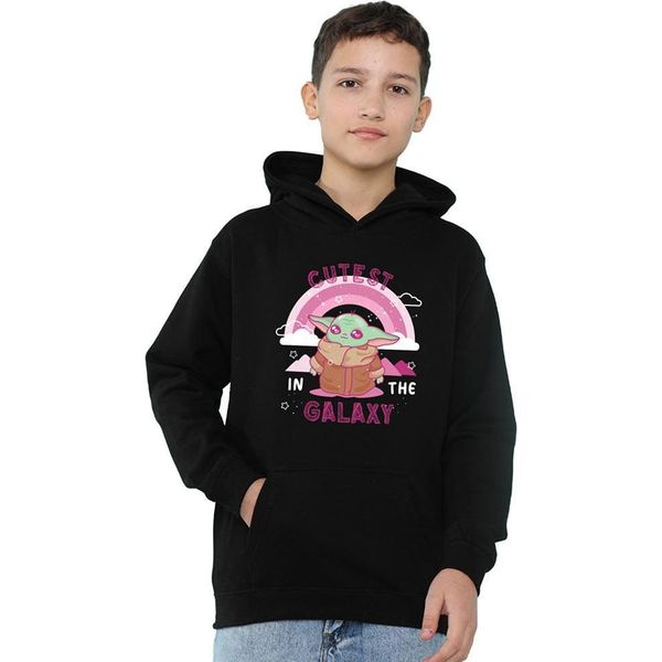 Star Wars - Felpa Con Cappuccio "La Più Bella Della Galassia"" Per Bambini TV24493 (152-158) (Nero)"-image