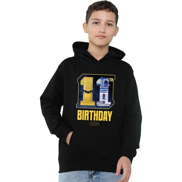 Star Wars - Felpa Con Cappuccio Per Bambini, 11° Compleanno TV24470 (116) (Navy)-image