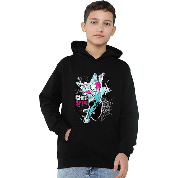 Spider-Man - Maglia Con Cappuccio Per Bambini, Pullover TV24656 (116) (Nero)-image