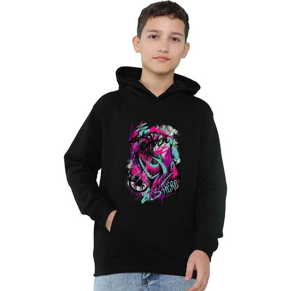 Spider-Man - Felpa Con Cappuccio Per Bambini, Pullover TV24778 (128) (Nero)-image