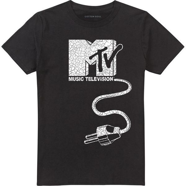 Mtv - Maglietta Uomo/Donna Unisex, Logo TV24815 (Xl) (Nero)-image