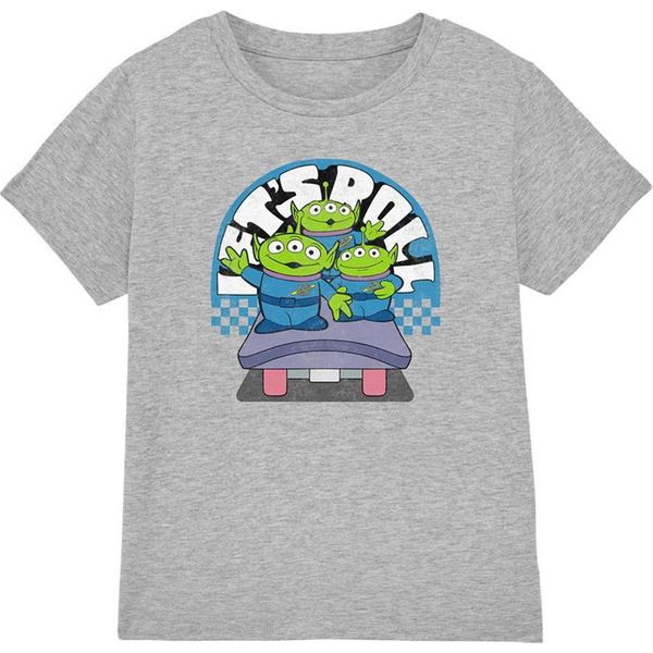 Toy Story - Maglietta "Let's Roll"" Da Bambino, Screziata TV24850 (116) (Grigio Screziato)"-image