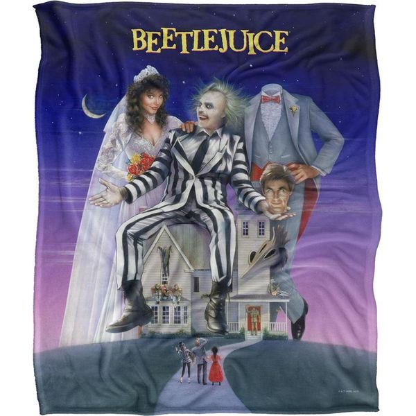 Beetlejuice - Coperta Poster, Setosa E Morbida TV24711 (Taglia Unica) (Multicolore)-image