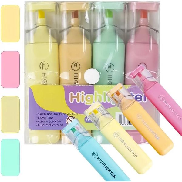 Set Di Evidenziatori Pastello - 4 Colori-image