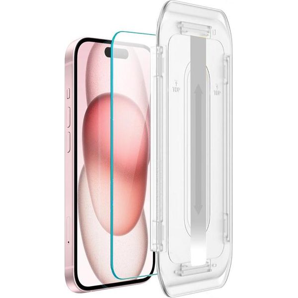Vetro Temperato 9H Per Lo Schermo Di Iphone 15 Con Applicatore-image