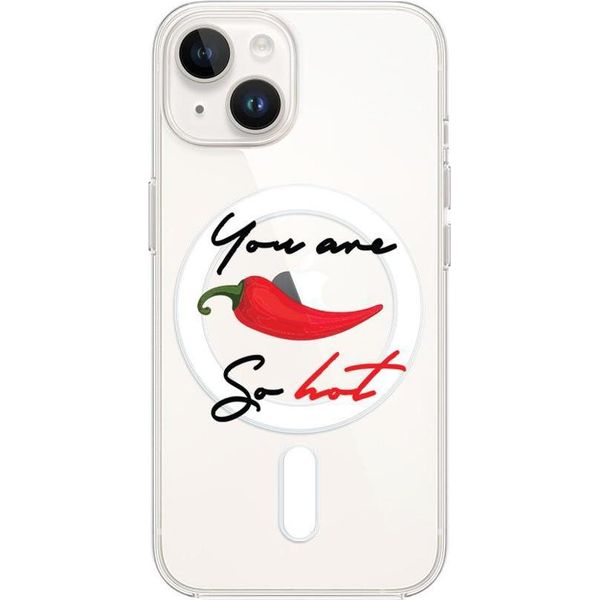Custodia Per Iphone 14 Con Magsafe Silicone Flexi, Chilli Pepper-image