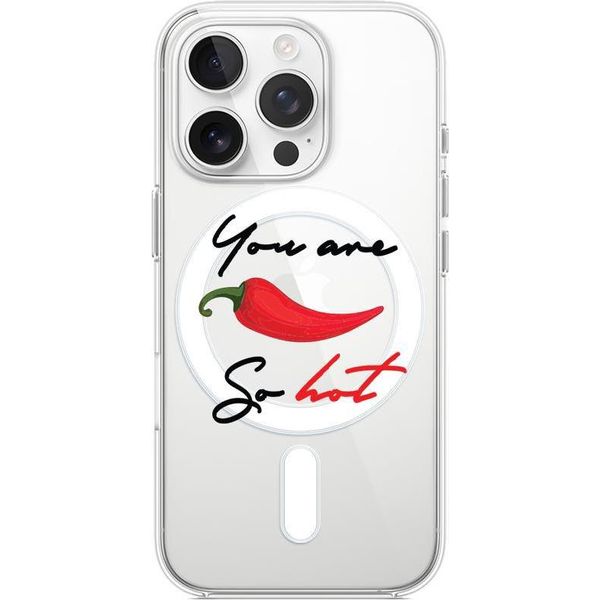 Custodia Per Iphone 15 Pro Con Magsafe Silicone Flexi, Chilli Pepper-image