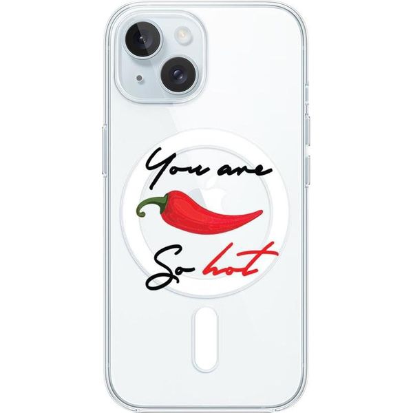Custodia Per Iphone 15 Plus Con Magsafe Silicone Flexi, Chilli Pepper-image
