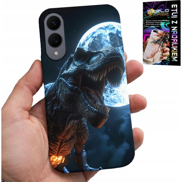 Custodia Per Samsung Galaxy S25 Edge - Dino Dinosauro Tirannosauro Cover Case-image