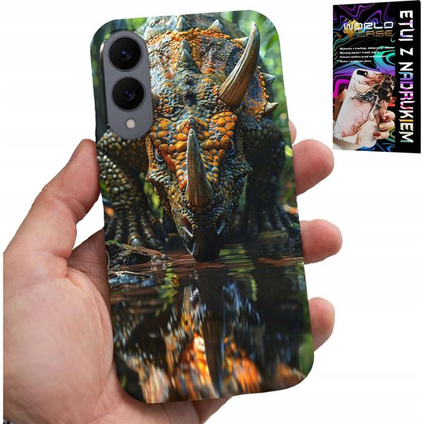 Custodia Per Samsung Galaxy S25 Edge - Custodia Dino Dinosauro Triceratopo-image