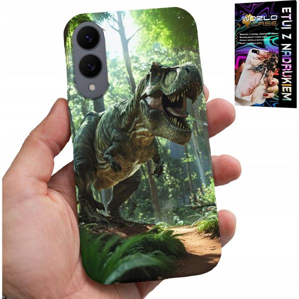 Custodia Per Samsung Galaxy S25 Edge - Custodia Dinosauro Tirannosauro + Vetro-image