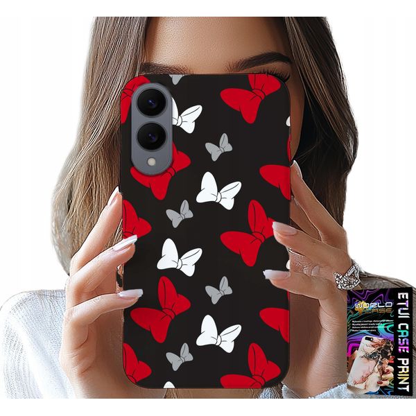 Custodia Per Samsung Galaxy S25 Edge - Fiocchi Di Topo Rossi E Bianchi, Disegni-image
