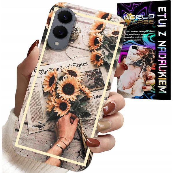 Custodia Per Samsung Galaxy S25 Edge - Motivo Floreale Girasole Sunflower-image