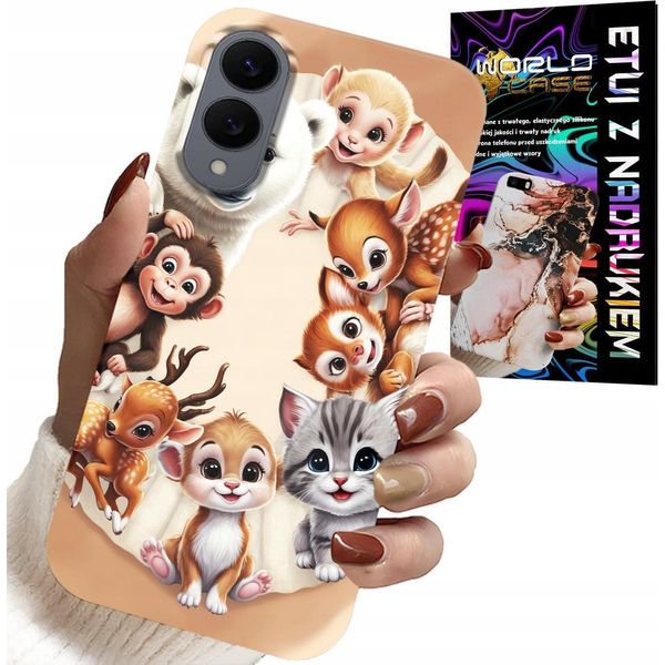 Custodia Per Samsung Galaxy S25 Edge - Custodia Per Bambini Con Animali Della Foresta-image