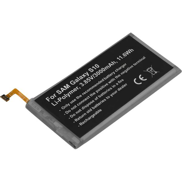 Avizar, Batteria Li-Polymer 3000Mah Compatibile Con Galaxy S10 3.85V, Grigio-image