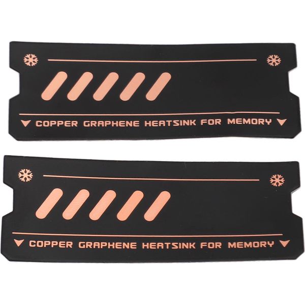 Dissipatore Di Memoria Del Computer Portatile Doppio Strato Di Rame Grafene Foglio Di Memoria Ad Accesso Casuale Cooler Per DDR5 DDR4 DDR3 DDR2-image