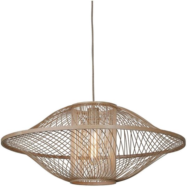 Good & Mojo HäNgeleuchte "Mendoza", Beige (Natur), 1, Ø 70Cm H: 30Cm, Leuchten, HäNgeleuchte-image