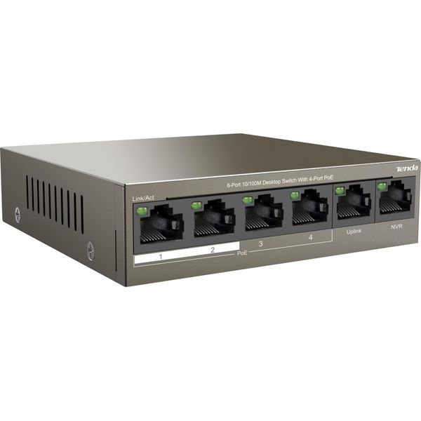 Tenda TEF1106P-4-63W Tenda Switch 6-Port Fe TEF1106P-4-63W 58W (4X Poe)-image