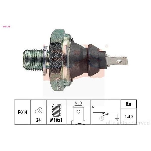Sensore Pressione Olio Vw 1,4 Bar-image