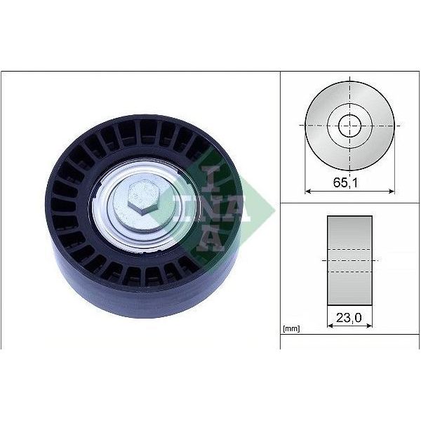 Ina 532 0882 10 Puleggia Di Rinvio Cinghia Trapezoidale Per Fiat 500 (312) 500 C (312) Punto (199) Panda Hatchback (312, 319) 500L (351, 352) Per Alfa Romeo-image