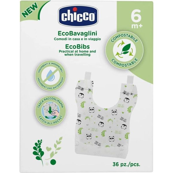 Chicco - Bavaglini Monouso Compostabili 36 Pezzi(7,68)(7,68)-image