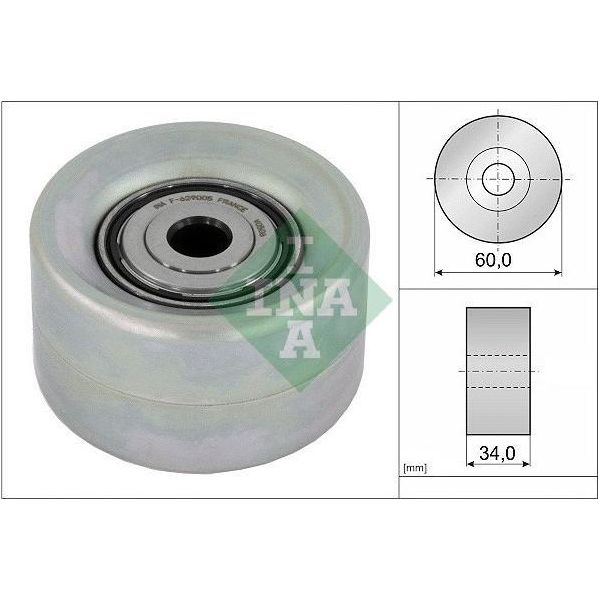 Ina 532 0921 10 Puleggia Di Rinvio Cinghia Trapezoidale Scanalata Per Hyundai Tucson (Tl, Tle) Per Kia Sportage (Ql, Qle)-image