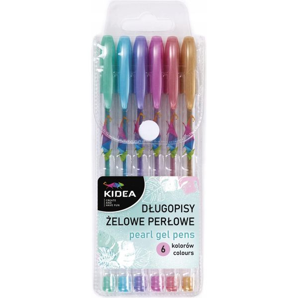 Penna Gel Perla 6 Colori DZP6KA Kidea-image
