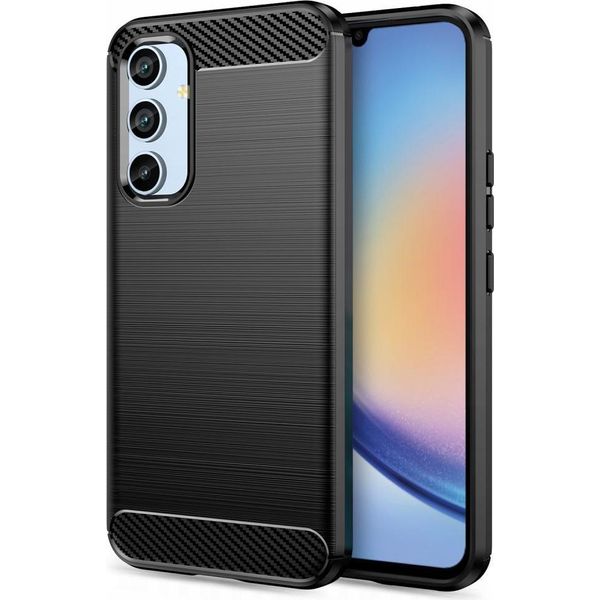 Tech-Protect Tpucarbon Galaxy A34 5G Nero-image