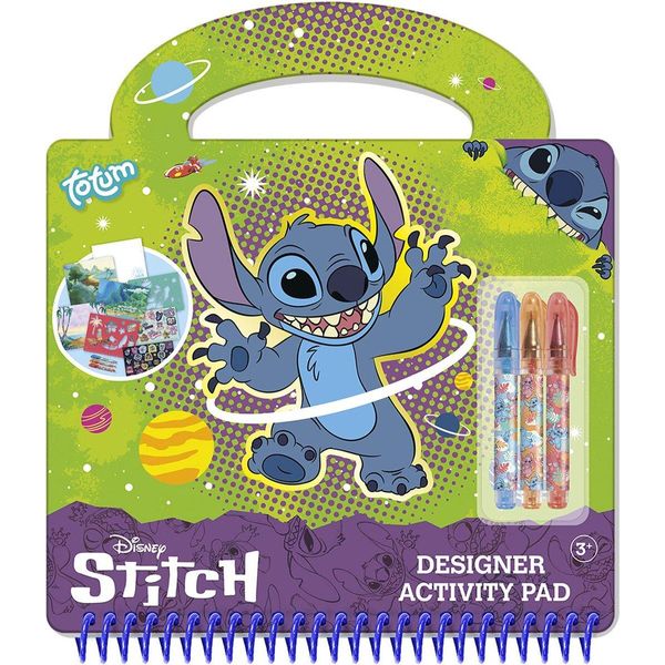 Disnay Disney Stitch Kit Disegno Creativo Stencil Adesivi-image