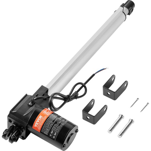 Vevor 6000N Attuatore Lineare Dc 12V Attuatore Lineare IP44 Motore Lineare Elettrico Lunghezza Corsa 350 Mm Livello Di Rumorosità ≤50Db Apriporta Elettrico 5Mm/S Velocità Di Traslazione Tecnologia Lineare Attuatore Di Regolazione-image