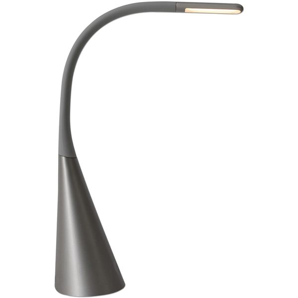 NÄVe Led Tischleuchte "Alf", Grau, Ø 11Cm H: 65Cm, 1 Stk., Leuchten, Dimmbar, Touch-Funktion,Usb-Ausgang Als Ladestation 5V Dc, Schreibtischlampe-image
